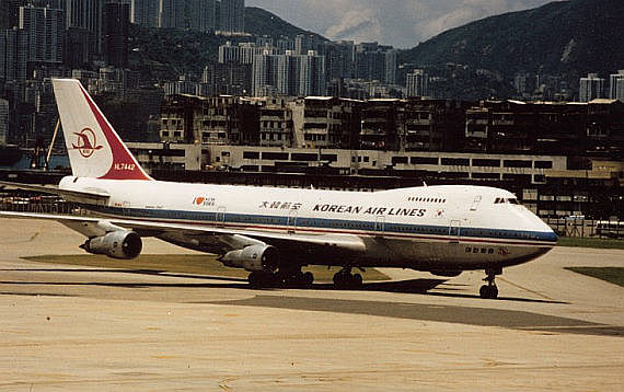 Korean Air Lines Boeing 747-230B HL7442, aufgenommen in Hong Kong - Foto: Courtesy Aviation Safety Network