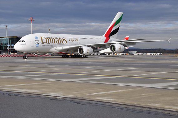 Emirates Airbus A380 Erstlandung Flughafen Zürich Andy Herzog 04. EK-A380, A6-EDS