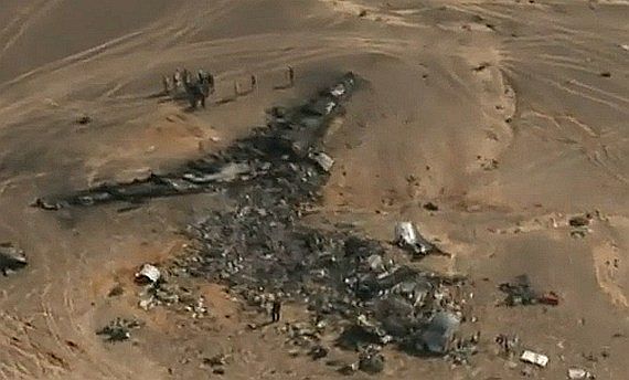 MetroJet Crash Wrack Wreckage Screenshot YouTube