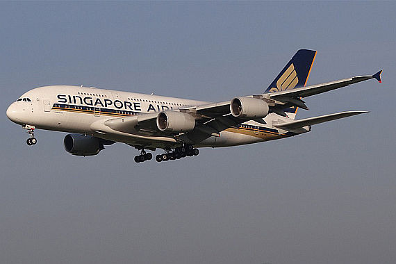 Singapore Airlines Airbus A380 Foto Paul Bannwarth