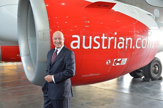 AUA Austrian Airlines Vorstand Kay Kratky Foto Huber Austrian Wings Crew_7