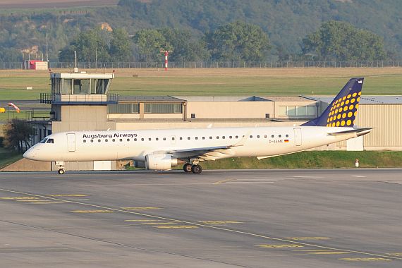 Augsburg Airways Embraer D-AEME Foto PA Austrian Wings Media Crew