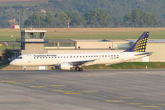Augsburg Airways Embraer D-AEME Foto PA Austrian Wings Media Crew