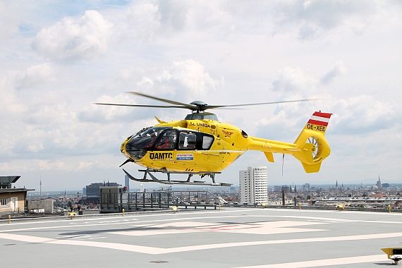Christophorus 9, OE-XEE, neues Helipad, neuer Landeplatz, Wilheminenspital - Foto: Aig / Austrian Wings Media Crew