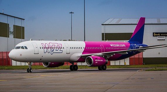Wizz Air Airbus A321 der erste Foto Wizz Air
