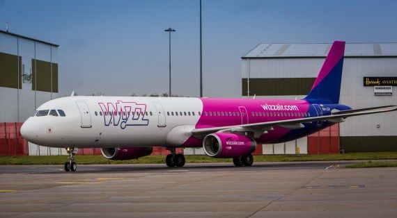 Wizz Air Airbus A321 der erste Foto Wizz Air