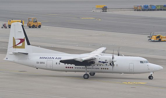 Fokker 50 SX-BRS der Minoan air - Foto: PA / Austrian Wings Media Crew