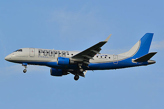 Peoples Viennaline EMbraer OE-LMK Foto PA Austrian Wings Media Crew