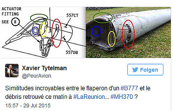 MH370 Wrack Foto Twitter