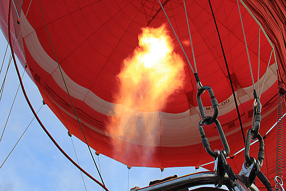Brenner eines Heißluftballons - Foto: Bartek/Wikimedia Commons