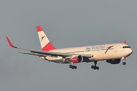 MyAustrian AUA Austrian Airlines Boeing 767-300ER OE-LAT Foto Huber Austrian Wings Media Crew_001
