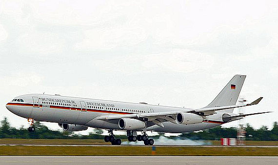 Airbus A340-300 Konrad Adenauer Flugbereitschaft Bundeswehr Foto Wiki Commons
