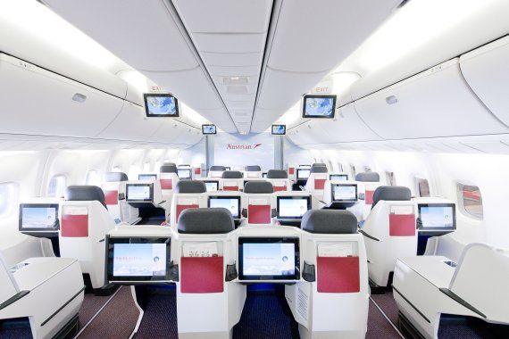 Die neue AUA-Businessclass in der OE-LAX - Foto: Austrian Airlines