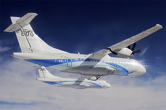 ATR42-600 im Formationsflug mit einer ATR 72-600 - Foto: ATR