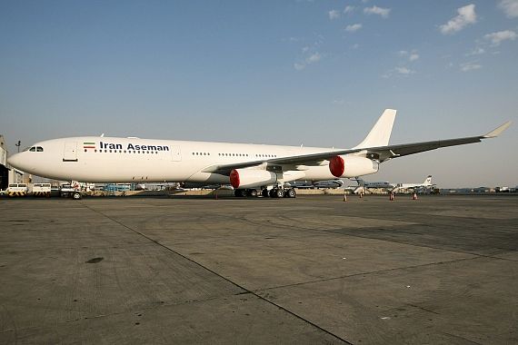 Airbus A340-300 von Iran Aseman Airlines - Foto: Shahram Sharifi, Iranian Spotters (Special thanks for the picture!)
