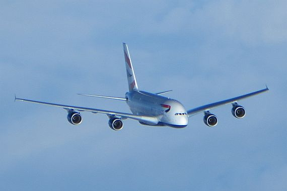 Airbus A380 British Airways im Flug Cpt MKern