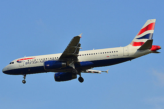 British Airways Airbus A320 G-EUYK Foto PA Austrian Wings Media Crew