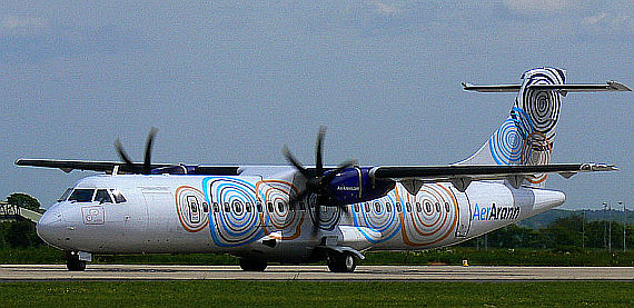 ATR 72-500 von Aer Arann - Foto: Wiki Commons