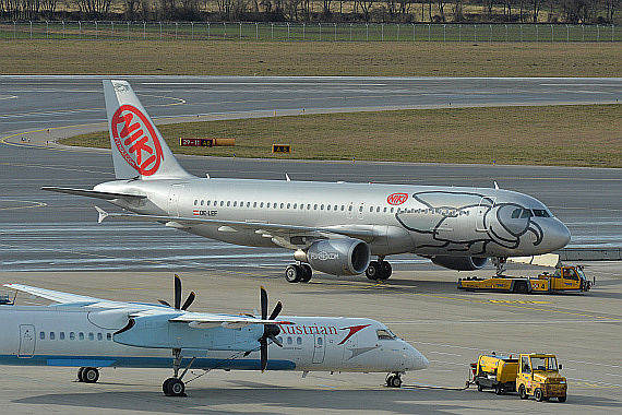 NIKI Airbus A320 OE-LEF AUA Q400 Foto PA Austrian Wings Media Crew