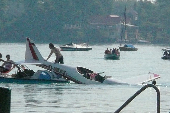 Notlandung der D-MOSD im Wörthersee - Foto: Lukas Waltenberger