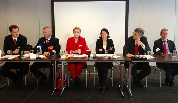 Pressekonferenz der Betriebsräte - Foto: Austrian Wings Media Crew