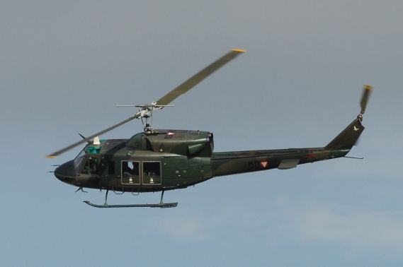 Agusta Bell AB212 Hubschrauber Helikopter des Österreichischen Bundesheeres im Flug Foto Austrian Wings Media Crew