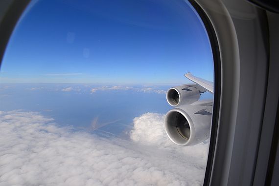 Lufthansa Boeing 747-8I Tragfläche Triebwerke Verkehrsflugzeug Verkehrsluftfahrt Symbolbild Sujetbild_9 Foto PA Austrian Wings Media Crew