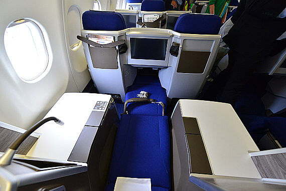 Edelweiss A330 Business Liegestellung Foto PA Austrian Wings Media Crew