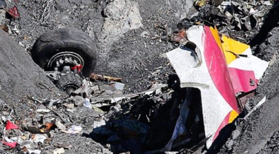 Germanwings 9525 Wrack Absturzort Foto Unfalluntersuchungskommission BEA