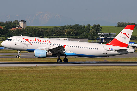 Austrian Airlines (AUA) Airbus A320 (OE-LBU) - Foto: Austrian Wings Media Crew