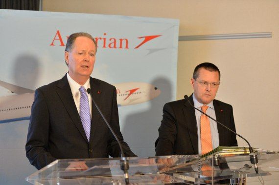 AUA-CEO Jaan Albrecht und CFO Heinz Lachinger - Foto: Austrian Wings Media Crew