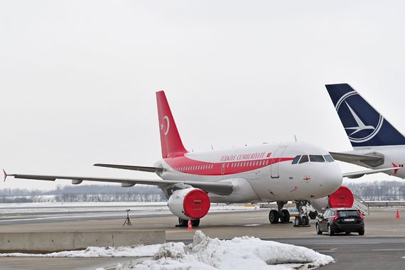 Airbus A319 TC-ANA der türkischen Regierung - Foto: Austrian Wings Media Crew