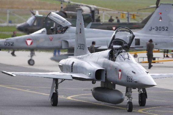 Von der Schweiz geleaster F-5E Tiger II auf dem Fliegerhorst Nittner bei Graz Thalerhof, aufgenommen im Jahr 2008 - Foto: Österreichisches Bundesheer