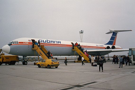 60 Jahre Flughafen Wien IL-62M Cubana 1987 Foto Thomas Ranner