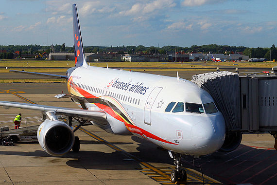 Airbus A320 von Brussels am Gate - Foto: Austrian Wings Media Crew