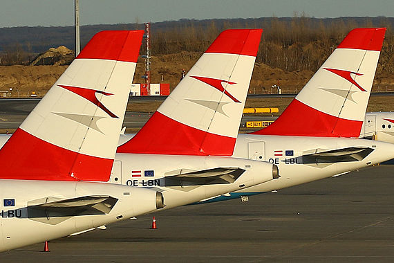 AUA Austrian Airlines tail parade - Foto: Christian Zeilinger / Austrian WIngs Media Crew