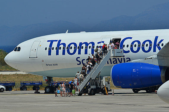 Thomas Cook Scandinavia A330 Passagiere Rhodos Foto PA Austrian Wings Media Crew