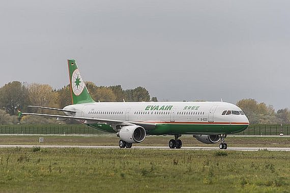 Der erste EVA AIR A321 trägt die Kennung B-16201 - Foto: Airbus