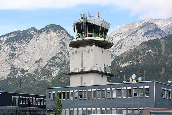 Tower am Flughafen Innsbruck - Foto: Christian Zeilinger