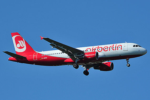 Air Berlin Airbus A320 D-ABNA - Foto: PA / Austrian Wings Media Crew