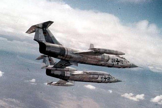 F-104 Starfighter der Bundeswehr im Flug Foto Bundeswehr