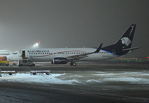 Die OE-LNS in den Farben von Aeromexico in Wien - Foto: Austrian Wings Media Crew