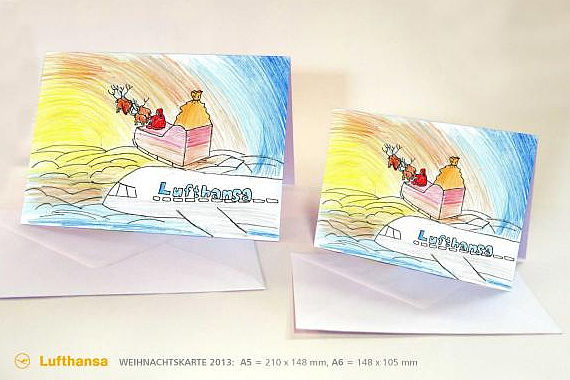 Lufthansa Weihnachtskarte 2013