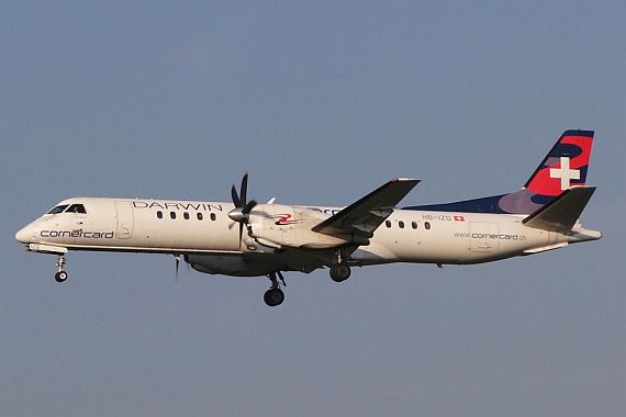 Darwin Airline Etihad Regional Saab 2000 HB-IZG Foto Paul Bannwarth