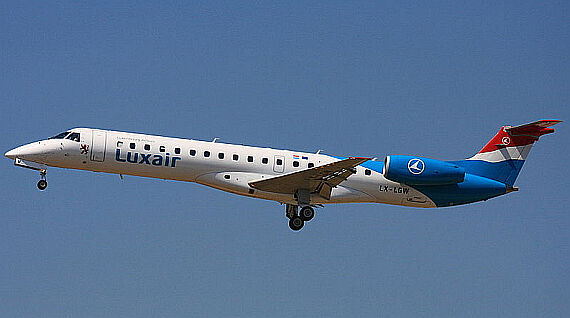 Embraer ERJ-145 von Luxair - Foto: Wo st 01/Wikipedia