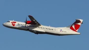 OK-XFC CSA Czech Airlines ATR72 Foto Huber Austrian Wings Media Crew