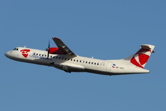 OK-XFC CSA Czech Airlines ATR72 Foto Huber Austrian Wings Media Crew