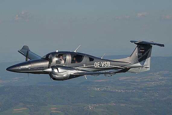 new Diamond Aircaft DA62 OE-VSB AirtoAir Air to Air Foto Huber Austrian Wings Media Crew