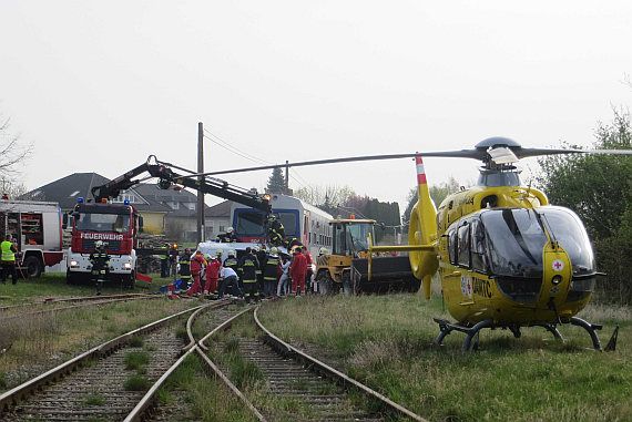 Christophorus 9 Unfallstelle Auersthal 31. März 2014 Foto ÖAMTC