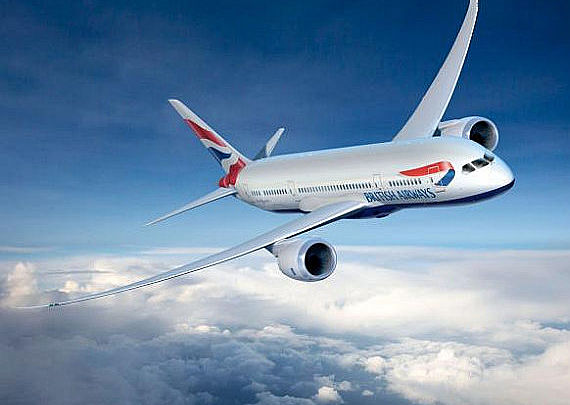 Boeing 787 Dreamliner von British Airways - Grafik: BA